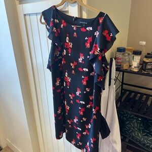 Banana Republic Black and Red Work Dress